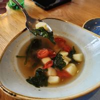 Vegan soup at Aarmühle in Interlaken