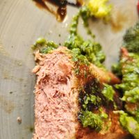 Vegan steak! at Aarmühle in Interlaken