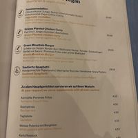 Vegan and vegetarian menu choices  at Aarmühle in Interlaken