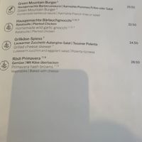 Vegan option & vegetarian options at Aarmühle in Interlaken