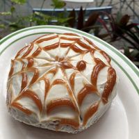 Guava cream cheese donut   at Guevara's in Brooklyn