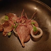 Onion, eshallot, oyster mushroom at Vincent in Barton