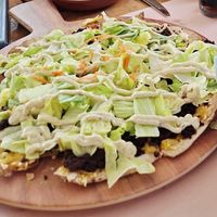 Vegan pizza taco, spicey! at Canadian Corner in Brunssum