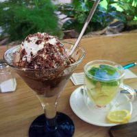 Ice cream and tea at All Vegan in Hannover