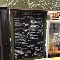 Pictured is the menu   at All Vegan in Hannover