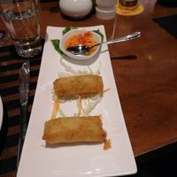 Vegetarian spring rolls (are vegan as well) at Sala Thai in Paphos