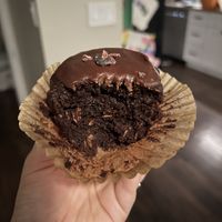 Double chocolate banana muffin  at Ordinarie Fare in Dayton