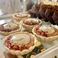 All GF and vegan. Grapefruit tartlets and walnut-date banana bread on offer.   at Ordinarie Fare in Dayton