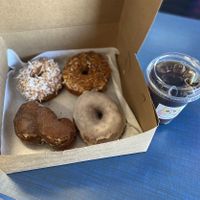 Sorry a bit blurry  at Sojo's Donuts in Mesa