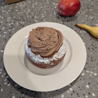 Chocolate mousse donut at Circle of Life Doughnut Co in Hobart