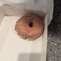 Lisa simpson donut at Circle of Life Doughnut Co in Hobart