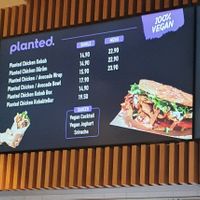 Planted Menu at Vibes in Buchs