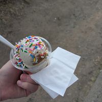 Earl grey biscoff with sprinkles (just assumed they were vegan enough for me 😂) at Dairy Bar in Halifax