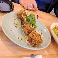 Arancini balls at Greenhouse Canteen + Bar in Columbus