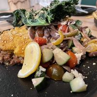 Eggplant Moussaka at Greenhouse Canteen + Bar in Columbus