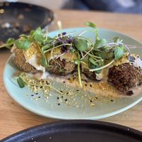 Arancini balls at Greenhouse Canteen + Bar in Columbus