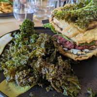 Crispy kale at Greenhouse Canteen + Bar in Columbus