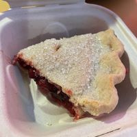 Vegan cherry pie   at Twede's Cafe in North Bend