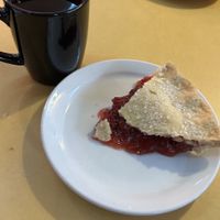 Vegan cherry pie  at Twede's Cafe in North Bend