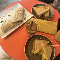 Avocado, tomato and scrambled tofu toast  at TÈCO in Palermo