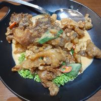 Creamy abalone mushroom at Leaf Corner 慈素 - Tai Seng in Central Singapore
