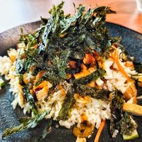 Curry seaweed rice, very flavourful, recommend at Leaf Corner 慈素 - Tai Seng in Central Singapore