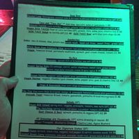 Special diet menu￼ at The Honu in Dunedin
