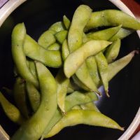 Edamame without the spice oil - This was tasty at The Honu in Dunedin