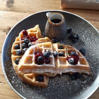 Waffles at Lucy's in Ardfern
