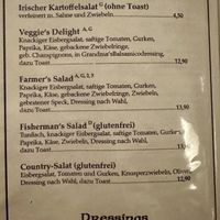 Salads  at O'Toole's Schmiede in Nuremberg