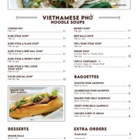 Menu at Pho Augusta in Augusta