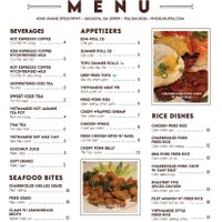 Menu 10/2020 at Pho Augusta in Augusta