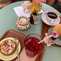 tarte  meringuée aux deux citrons (without gluten) and scone at Michel MaBelle in Bordeaux