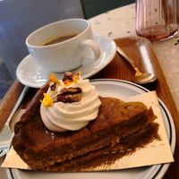 Pecan pumpkin pie at Michel MaBelle in Bordeaux