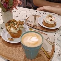 Carrot Cake (front) ; Banoffee (back) at Michel MaBelle in Bordeaux