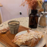 Almond-filled croissant at Michel MaBelle in Bordeaux