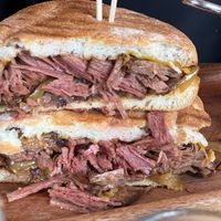 Philly cheesesteak with chunk meatt  at Brooklyn Organic Kitchen in Mahopac