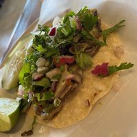 Mushroom taco at Culturas Hidalgo y Oaxaca Restaurant in Salinas
