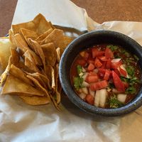 Chips and salsa at Culturas Hidalgo y Oaxaca Restaurant in Salinas