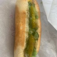 Vegan dog  at The Highland Queen Drive-In in La Grange
