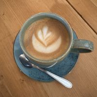 Cappuccino with oatmilk  at Treibgut in Cologne