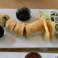 Top-boogie veggie bottom- simply green  at Maru Sushi Bridge Street in Grand Rapids