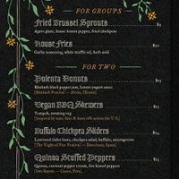 Appetizer Menu 8-7-25 at Cloak & Dagger in Cleveland