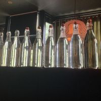 Water bottles at Cloak & Dagger in Cleveland