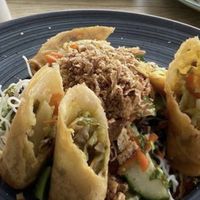 Noodle salad at Earthbound Bowra in Nambucca Heads