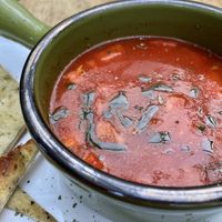 tomato soup  at La Leyenda de L'Antico Forno in Puerto Viejo De Talamanca