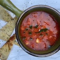 tomato soup  at La Leyenda de L'Antico Forno in Puerto Viejo De Talamanca
