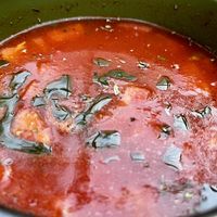tomato soup   at La Leyenda de L'Antico Forno in Puerto Viejo De Talamanca