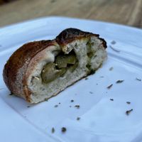 Olive focaccia   at La Leyenda de L'Antico Forno in Puerto Viejo De Talamanca