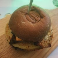 Sunrise burger at Just Vegan - Marina Walk Pearl in Dubai